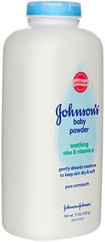 JOHNSON'S Aloe & Vitamin E Baby Powder 15 oz (Pack of 12) in Saudi Arabia