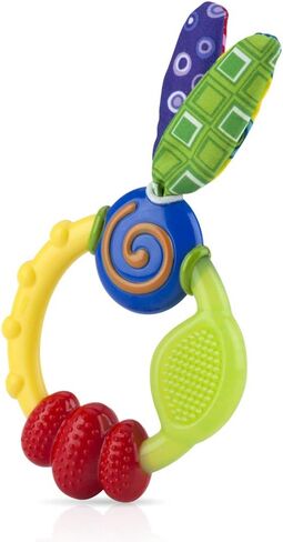 Nuby Wacky Teething Ring, Multicolor in Saudi Arabia