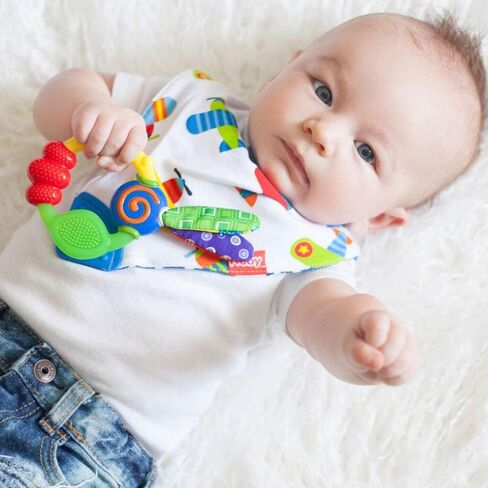 Nuby Wacky Teething Ring, Multicolor in Saudi Arabia