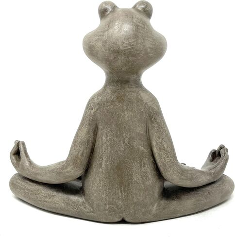 Nature's Mark 6" H Resin Meditating Yoga Frog Statue Figurine Home Decorative Accent Decor for Tabletop Living Room Bedroom Office Desktop Cabinet Shelf in Saudi Arabia