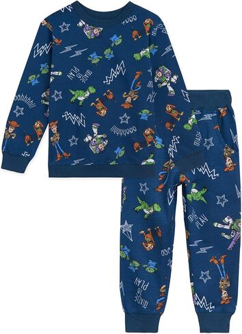 Disney Lion King Toy Story Cars French Terry Sweatshirt and Jogger Pants Outfit Set Toddler to Big Kid Sizes (2T - 10-12) in Saudi Arabia