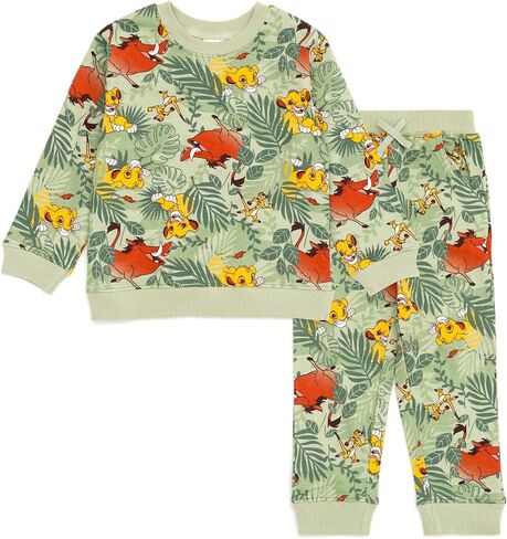 Disney Lion King Toy Story Cars French Terry Sweatshirt and Jogger Pants Outfit Set Toddler to Big Kid Sizes (2T - 10-12) in Saudi Arabia