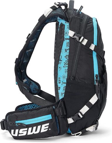 USWE Flow 16L - Backpack with Back Protector, for Bike, Mountainbike, MTB and E-MTB, Black in Saudi Arabia