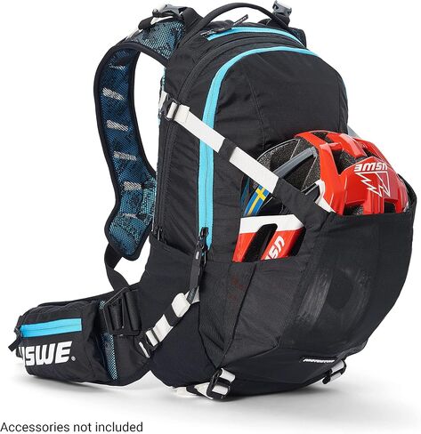 USWE Flow 16L - Backpack with Back Protector, for Bike, Mountainbike, MTB and E-MTB, Black in Saudi Arabia