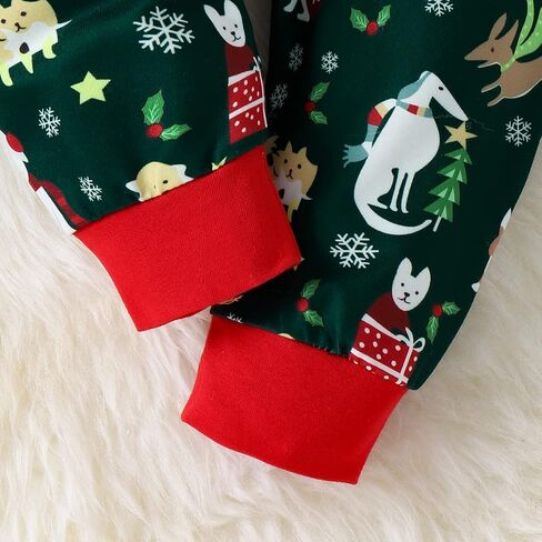 Unisex Newborn Autumn Winter Outfits Baby Boy Girl Cute Long Sleeve T-Shirt Top and Drawstring Long Pants Trousers 2Pcs in Kuwait