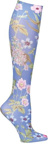 Celeste Stein Women's Mild Compression Knee High Stockings - Blue Morona in Saudi Arabia