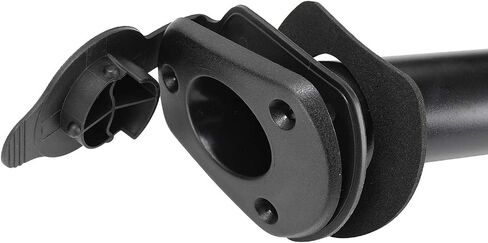 NovelBee 4 Pack of Kayak Deck Plastic Flush Mount Fishing Boat Rod Holders with Cap Cover,Gasket and Mounting Screws in Saudi Arabia