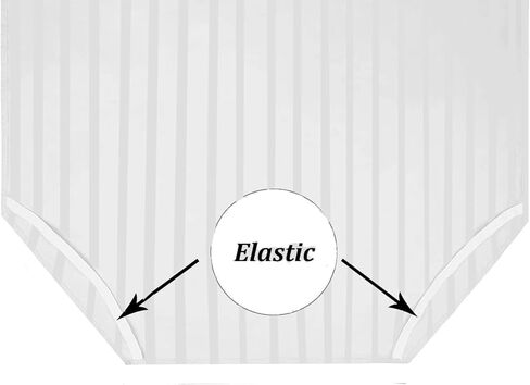 Cot Sheets for Toddler and Preschool - Daycare/Pre-School Cot Sheet - Corner Elastic Loops - Cot Bed Fitted Sheet - 100% Cotton Surface Pack of 6 (22" W X 52" L) - Light Grey Stripe in Kuwait