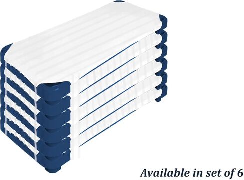 Cot Sheets for Toddler and Preschool - Daycare/Pre-School Cot Sheet - Corner Elastic Loops - Cot Bed Fitted Sheet - 100% Cotton Surface Pack of 6 (22" W X 52" L) - Light Grey Stripe in Kuwait