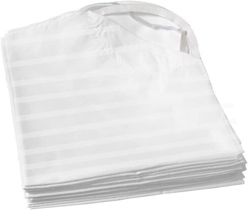 Cot Sheets for Toddler and Preschool - Daycare/Pre-School Cot Sheet - Corner Elastic Loops - Cot Bed Fitted Sheet - 100% Cotton Surface Pack of 6 (22" W X 52" L) - Light Grey Stripe in Kuwait