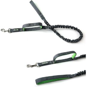 Mighty Paw Tactical Dog Leash - Dual Handle - Shock Absorbing Bungee Dog Leash - Comfortable Neoprene Padding - Premium Leash - Long Dog Leash - Dog Leash with Traffic Handle - Dog Lead (Canvas) in Kuwait