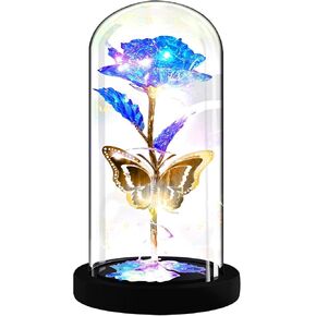 هدايا وردة لعيد الأم من AHNNER للأم والزوجة، وهدايا عيد الأم من الابنة، هدية عيد ميلاد للنساء، والجمال والوحش، ديكور هدية الورد الخفيف لعيد الأم في عيد الحب in Kuwait