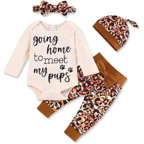 oklady Baby Girl Clothes Cute Letter Printed Romper Floral Pants Newborn Girl Outfits Infant Fall Winter Clothes in Kuwait