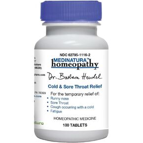 Dr. Barbara Hendel Relief Tablets, Cold and Sore Throat, 100 Count in Saudi Arabia