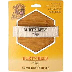 بيرت بيز للحيوانات الأليفة فرشاة النخيل بشعيرات القنب | أفضل فرشاة مريحة للكلاب للعناية بالكلاب الكبيرة | مقبض فرشاة الكلب سهل الإمساك يقلل من الضغط على معصمك | مثالية للاستمالة اليومية in Kuwait