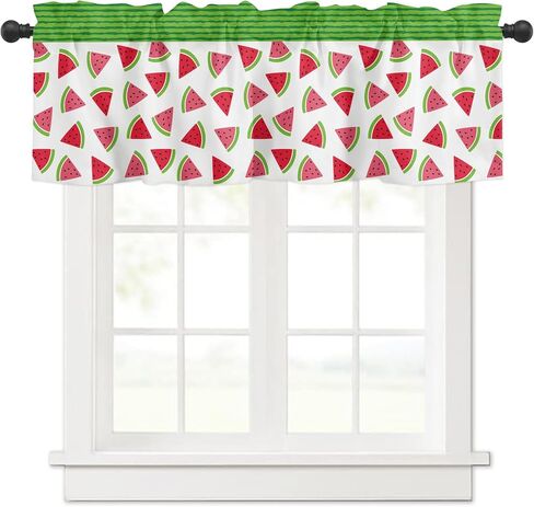 Honeypot Valance for Kitchen Window, Blackout Window Curtains for Kitchen Living Room Bedroom, Honey Bee Short Window Valance for Bathroom, Decorative Rod Pocket Short Window Valance, 54" W x 18" L in Saudi Arabia