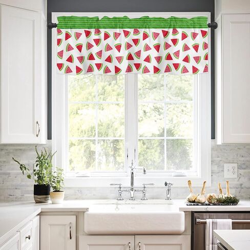 Honeypot Valance for Kitchen Window, Blackout Window Curtains for Kitchen Living Room Bedroom, Honey Bee Short Window Valance for Bathroom, Decorative Rod Pocket Short Window Valance, 54" W x 18" L in Saudi Arabia