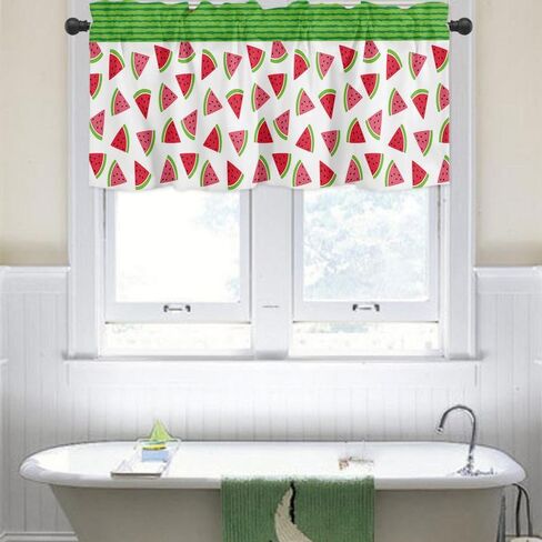 Honeypot Valance for Kitchen Window, Blackout Window Curtains for Kitchen Living Room Bedroom, Honey Bee Short Window Valance for Bathroom, Decorative Rod Pocket Short Window Valance, 54" W x 18" L in Saudi Arabia