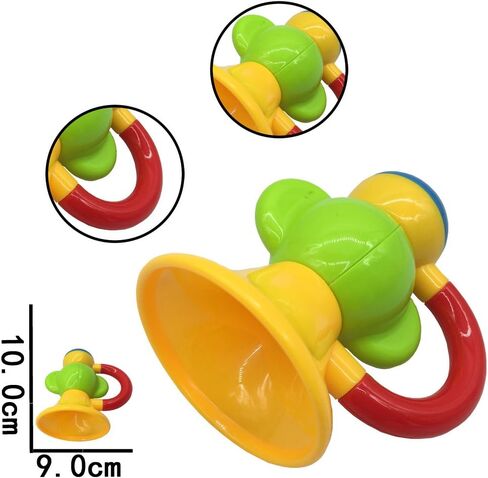 9pcs Baby First Rattle Teether Toy Gift Set with Storage Box for Infant Newborn Baby Girl 3 6 9 12 18Month Pink in Kuwait