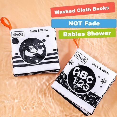 3 كتب باللونين الأبيض والأسود لحديثي الولادة من عمر 0 ​​إلى 12 شهرًا، كتاب ناعم مجعد تفاعلي باللونين الأبيض والأسود عالي التباين للرضع، والتعليم المبكر للطفل من أجل تنمية الدماغ، وأرقام الكتب والحروف والأشكال in Kuwait