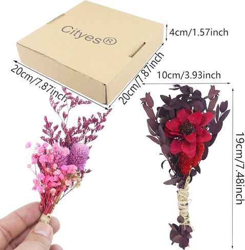CITYES 8pcs Artificial Flower Forget-me-not Mini Bouquet in Kuwait