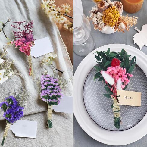 CITYES 8pcs Artificial Flower Forget-me-not Mini Bouquet in Kuwait