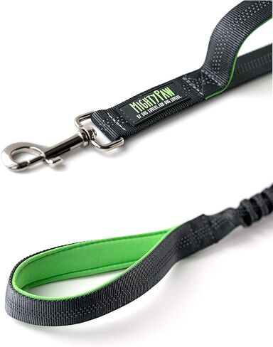 مقود الكلاب التكتيكي مايتي باو - مقبض مزدوج - مقود بنجي ممتص للصدمات للكلاب - بطانة مريحة من النيوبرين - مقود ممتاز - مقود طويل للكلاب - مقود للكلاب بمقبض مروري - مقود للكلاب (قماش) in Kuwait