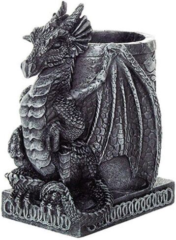 PTC 4.5 Inch Medieval Dragon Statue Figurine Desk Top Utility Holder in Saudi Arabia