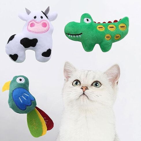Galyacht Catnip Toy, Cat Plush Chew Toy, Teeth Grinding Catnip Toy Cow Catnip Toys in Saudi Arabia