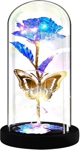 هدايا وردة لعيد الأم من AHNNER للأم والزوجة، وهدايا عيد الأم من الابنة، هدية عيد ميلاد للنساء، والجمال والوحش، ديكور هدية الورد الخفيف لعيد الأم في عيد الحب in Kuwait