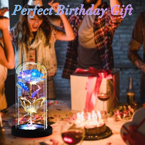 هدايا وردة لعيد الأم من AHNNER للأم والزوجة، وهدايا عيد الأم من الابنة، هدية عيد ميلاد للنساء، والجمال والوحش، ديكور هدية الورد الخفيف لعيد الأم في عيد الحب in Kuwait