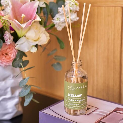 مجموعة اعواد معطر برائحة الغابة السوداء من كوكورينا، موزع زيوت عطرية سعة 7.8 اونصة لتزيين رف الحمام، هدايا عيد ميلاد للمنزل وحفلات الزفاف للنساء والرجال in Kuwait