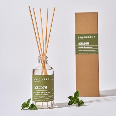 مجموعة اعواد معطر برائحة الغابة السوداء من كوكورينا، موزع زيوت عطرية سعة 7.8 اونصة لتزيين رف الحمام، هدايا عيد ميلاد للمنزل وحفلات الزفاف للنساء والرجال in Kuwait