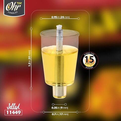 Ohr Candles E-Z Light 44 شموع شانوكا بزيت الزيتون الهلامي بزيت الزيتون المعبأ مسبقًا (1.5 ساعة) in Kuwait
