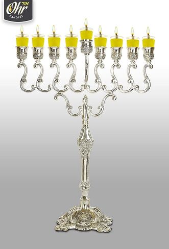 Ohr Candles E-Z Light 44 شموع شانوكا بزيت الزيتون الهلامي بزيت الزيتون المعبأ مسبقًا (1.5 ساعة) in Kuwait