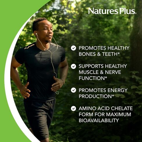 NaturesPlus Calcium - 600 mg, 90 Vegetarian Tablets - Essential Mineral Supplement, Supports Healthy Bones & Teeth, Promotes Energy Production - Gluten-Free - 90 Servings in Saudi Arabia