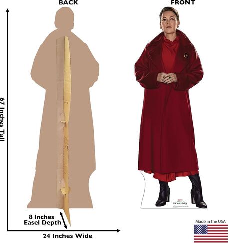 Cardboard People Talos Life Size Cardboard Cutout Standup - Marvel Studios Secret Invasion (TV Series) - Made in USA in Saudi Arabia