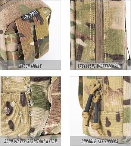 CLTAC التكتيكية الحقيبة المساعدة MOLLE Admin Pack العسكرية الطبية EMT IFAK منظم EDC أداة الجيب in Kuwait