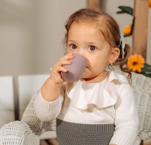 | Teenie Tiny™ Silicone Developmental Baby-Led Weaning Drinking Cups (2 pack) (Warm Taupe and Blue Fusion) in Saudi Arabia