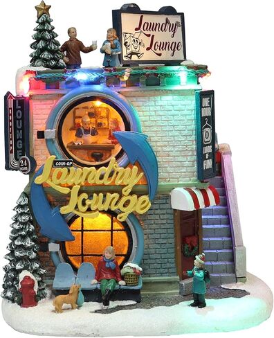 MOMENTS IN TIME 9.8"H Polyresin LED & Musical Laundry Lounge (B/O) in Kuwait