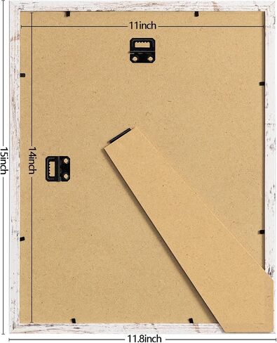 eletecpro 11x14 Collage Picture Frame Display 5Pcs 4x6 Photos or 2Pcs 5x7 Photos with Mat, Wall Decoration Tabletop Frame with Bracket, Blue in Saudi Arabia