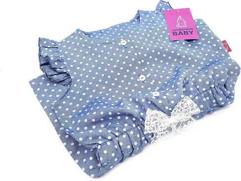 بدلة رومبير قطنية بأكمام قصيرة للفتيات الصغيرات من CHUBBYBUN in Kuwait