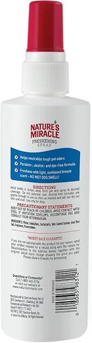 Nature's Miracle Freshening Spray For Dogs Freshens Dog’s Coat Between Baths And Neutralizes Tough Odors With Sunkissed Breeze Scent, 8 Ounces in Saudi Arabia