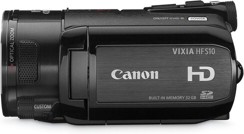 Canon VIXIA HFS10 HD Dual Flash Memory w/32GB Internal Memory & 10x Optical Zoom - 2009 MODEL (Renewed) in Saudi Arabia