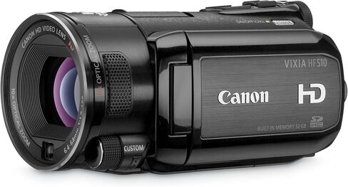 Canon VIXIA HFS10 HD Dual Flash Memory w/32GB Internal Memory & 10x Optical Zoom - 2009 MODEL (Renewed) in Saudi Arabia