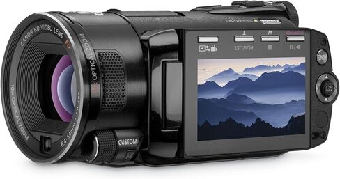 Canon VIXIA HFS10 HD Dual Flash Memory w/32GB Internal Memory & 10x Optical Zoom - 2009 MODEL (Renewed) in Saudi Arabia
