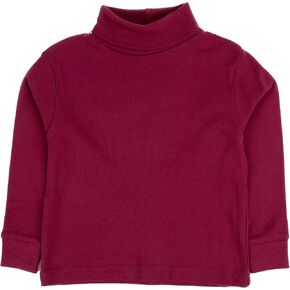 Leveret Girls Boys & Toddler Solid Turtleneck 100% Cotton Kids Shirt (2 Toddler-14 Years) Variety of Colors