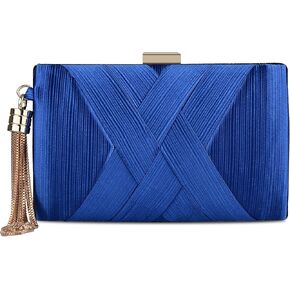 KISSCHIC Women's Elegant Tassel Evening Bag Clutch Purse for Bride Wedding Prom Night Out Party