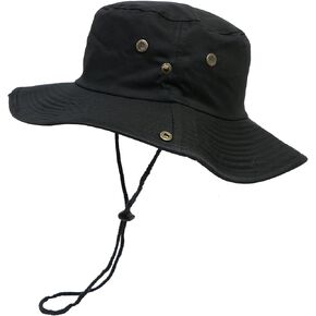 Womens Mens Sun Hat Wide Brim UV-Protection Bucket Fishing Safari Boonie Hat for Summer in Kuwait