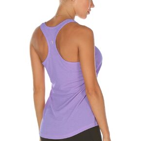icyzone Workout Racerback Tank Tops for Women - Womens Activewear Tops, Yoga Athletic Muscle Tanks